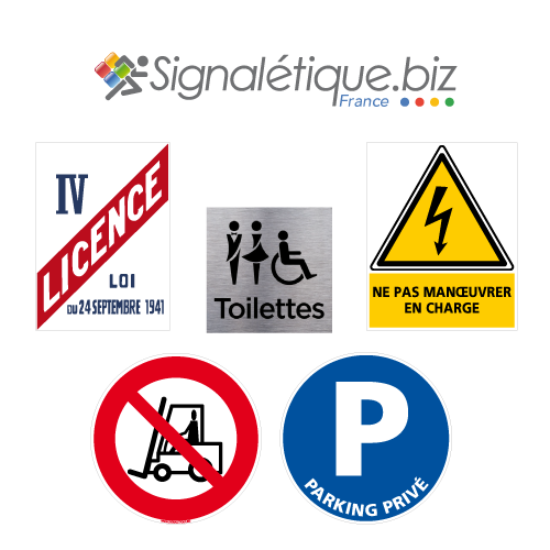 Image de panneau de signalisation fait par Signalétique.